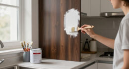 She Used Paint To Transform These Dark Kitchen Cabinets