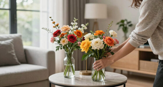 Skip Vases — This Stunning DIY Floral Arrangement Uses a Lamp