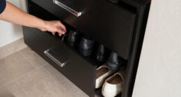 This Stylish Shoe Cabinet Transforms Narrow Entryways (It Can Hold Up To 30 Pairs!)