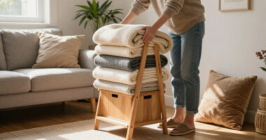 Aldi's Best-Selling Blanket Storage Ladder Is Finally Back