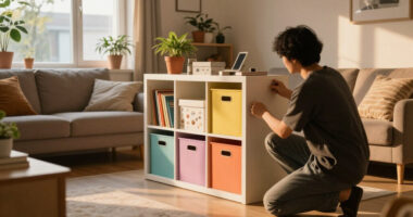 I Created A Pretty IKEA BILLY Hack That Seriously Cuts Clutter