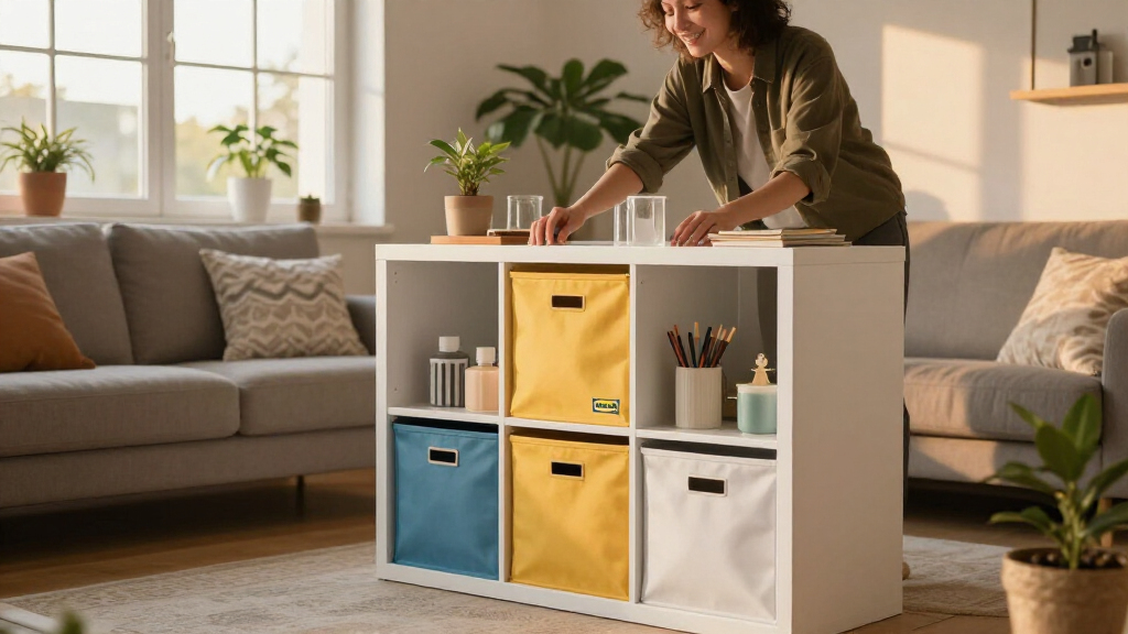 IKEA’s $13 Storage Gem Solved My Small Living Room Problems