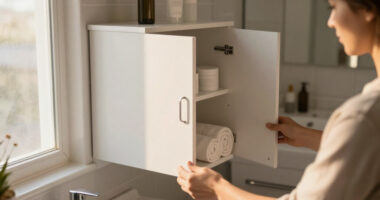 My Bathroom Had Almost No Storage Until I Got An Over-the-Toilet Cabinet