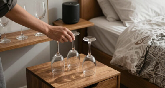 My Sister Uses Wine Glasses For Bedroom Storage, So I Had To Copy Her