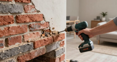 They Removed The Living Room’s Brick Fireplace — And They Don’t Regret It