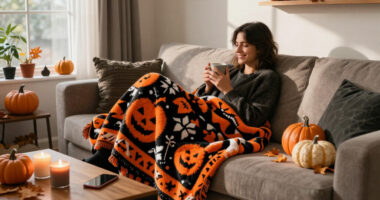 This Beloved Anthropologie Blanket Got A Halloween Makeover