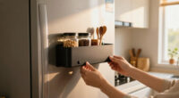 This Magnetic Shelf Turns The Empty Side Of Your Fridge Into Extra Storage Space