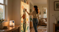 Her Sister Painted Flowers On Her Hallway Walls — Now It’s A Colorful Escape