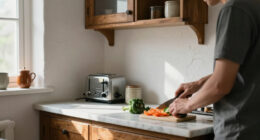 Limewashed Walls Gave This Kitchen A Vintage, Minimalist Redo