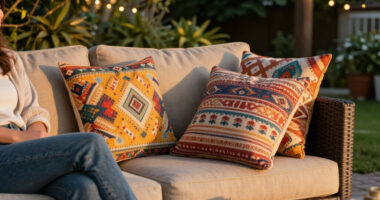 These Designer Outdoor Pillows Are So Pretty, I’d Use Them Indoors