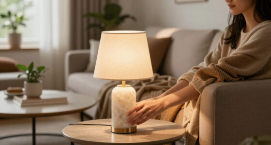 Walmart's New $25 Travertine-Look Lamp Looks Shockingly High-End