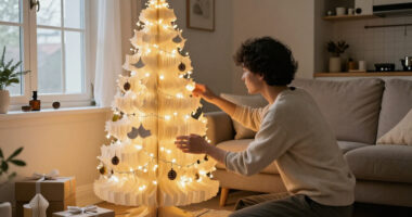 Next Just Supersized The Paper Christmas Tree Trend With Its 5Ft Light-up Tree – I Predict A Sell-out