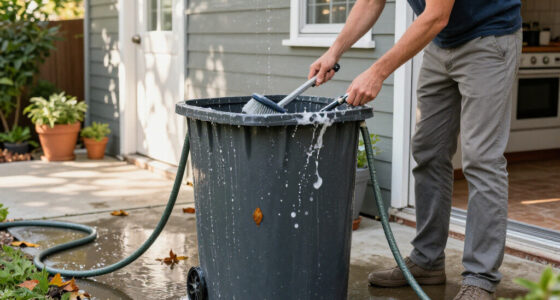 Smelling Your Garbage Cans? The Underrated Trick To Give Them A Deep Clean
